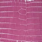 Галантерейная кожа крокодила розовая ALANDA